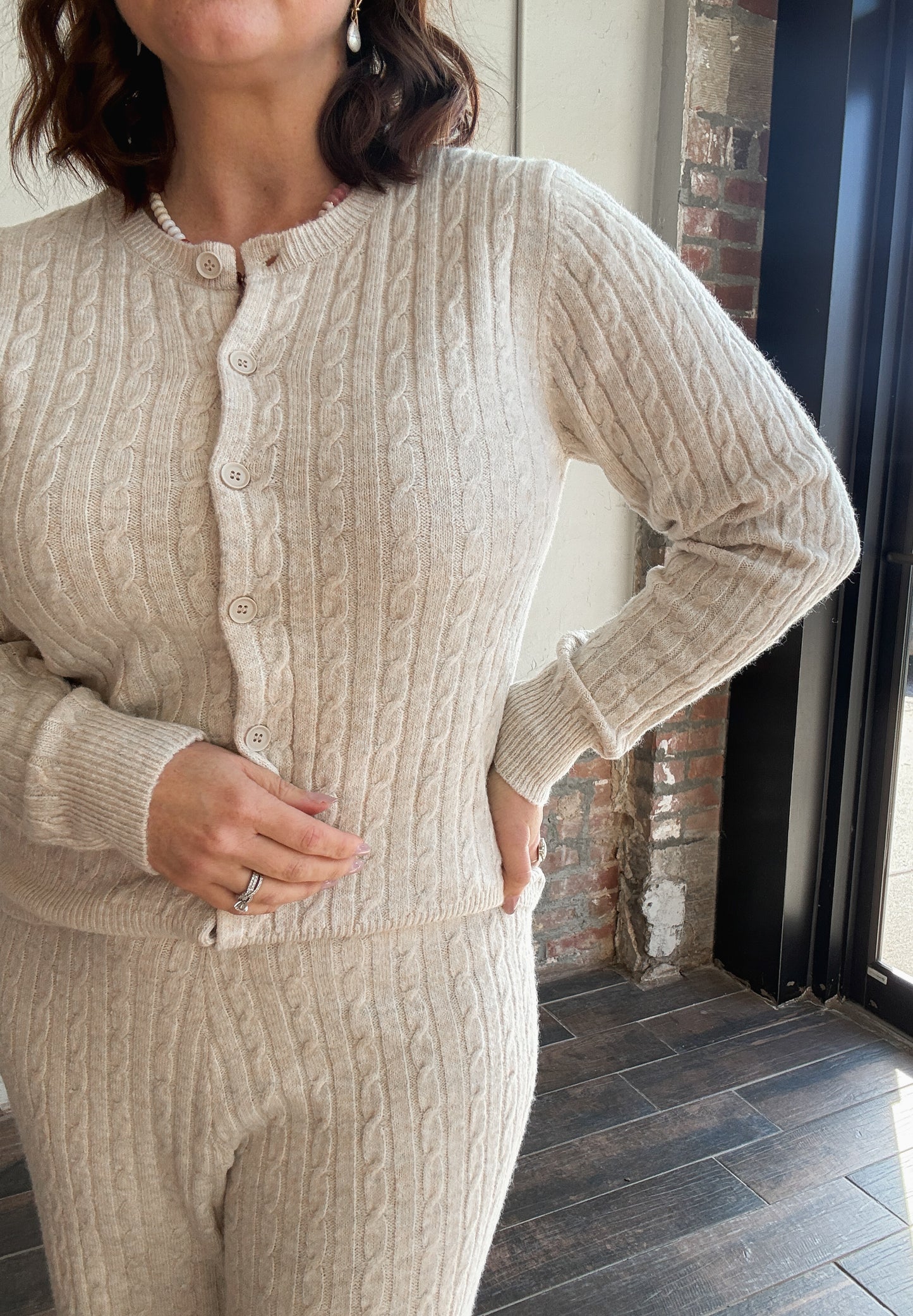 The Weekend Lounge Set in Khaki