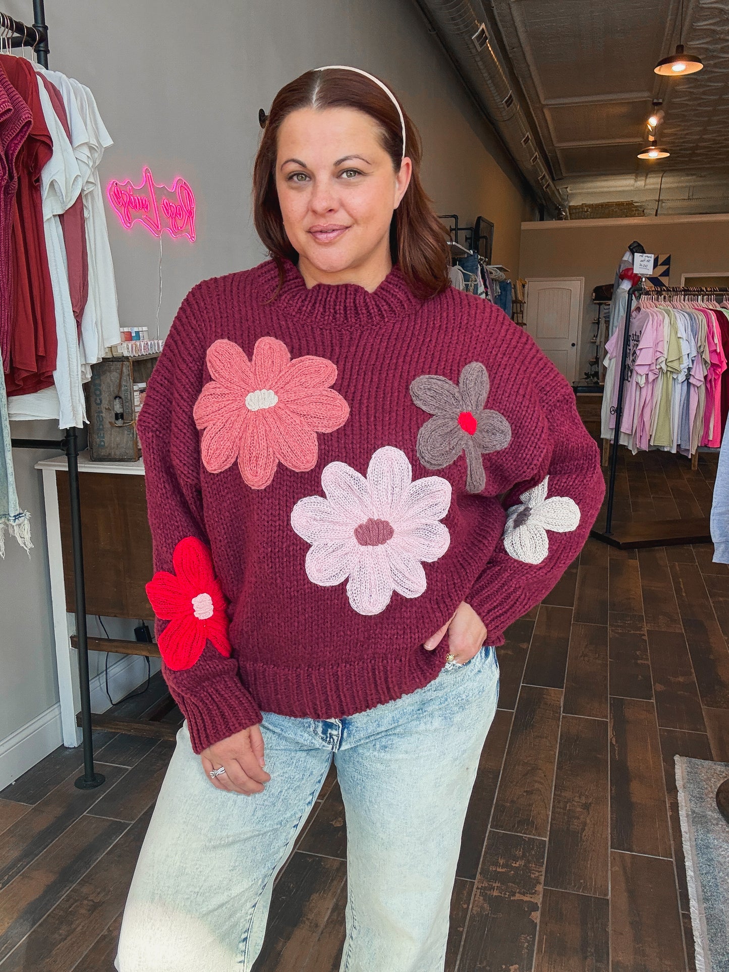 Astoria Chunky Floral Sweater