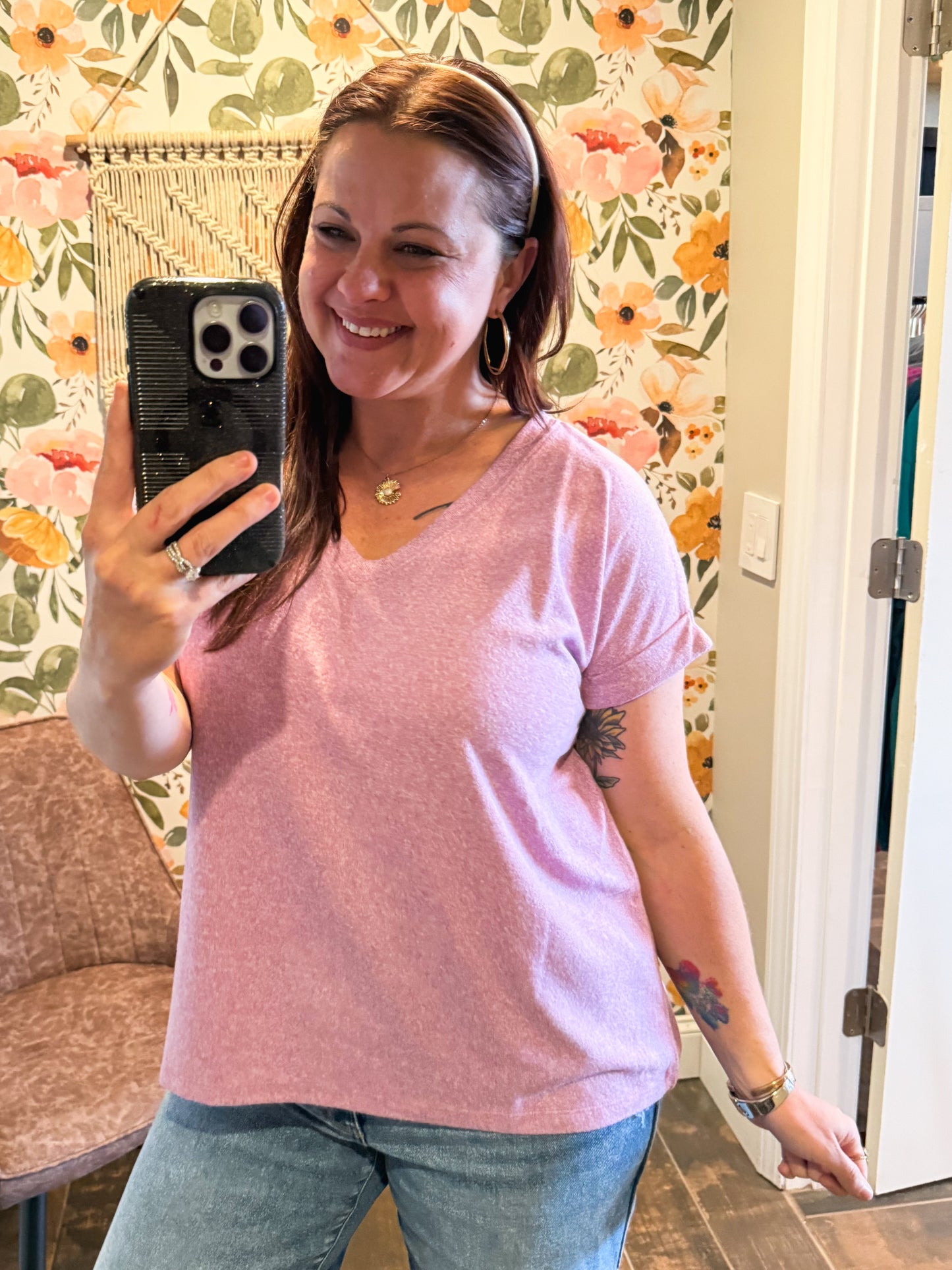Everyday Essential Soft Tee in Mauve