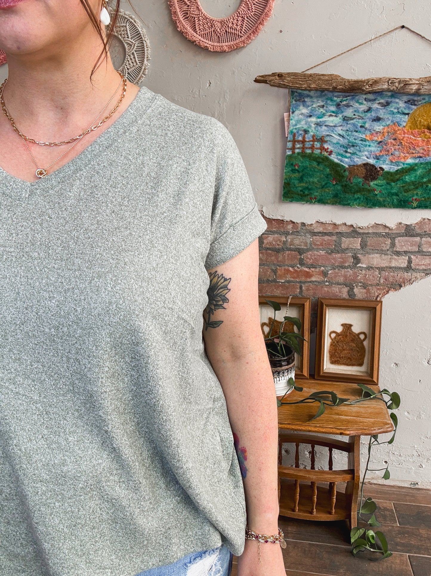 Everyday Essential Soft Tee in Light Olive