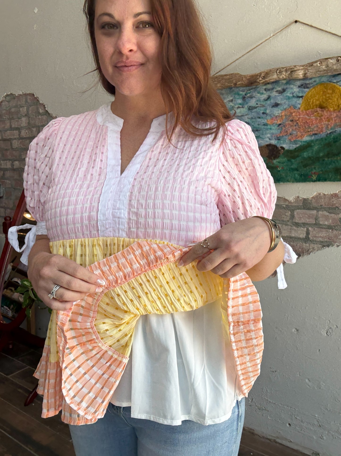Blushing Sunrise Top