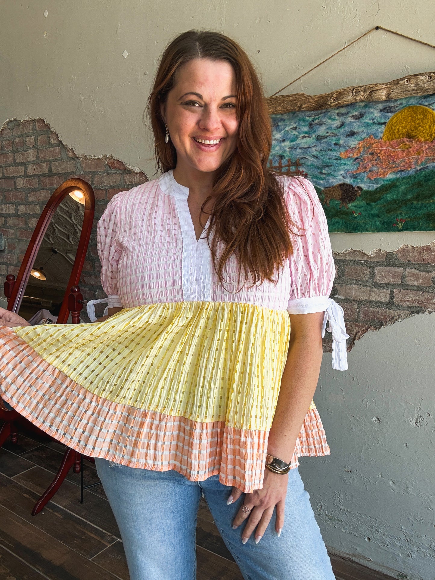 Blushing Sunrise Top