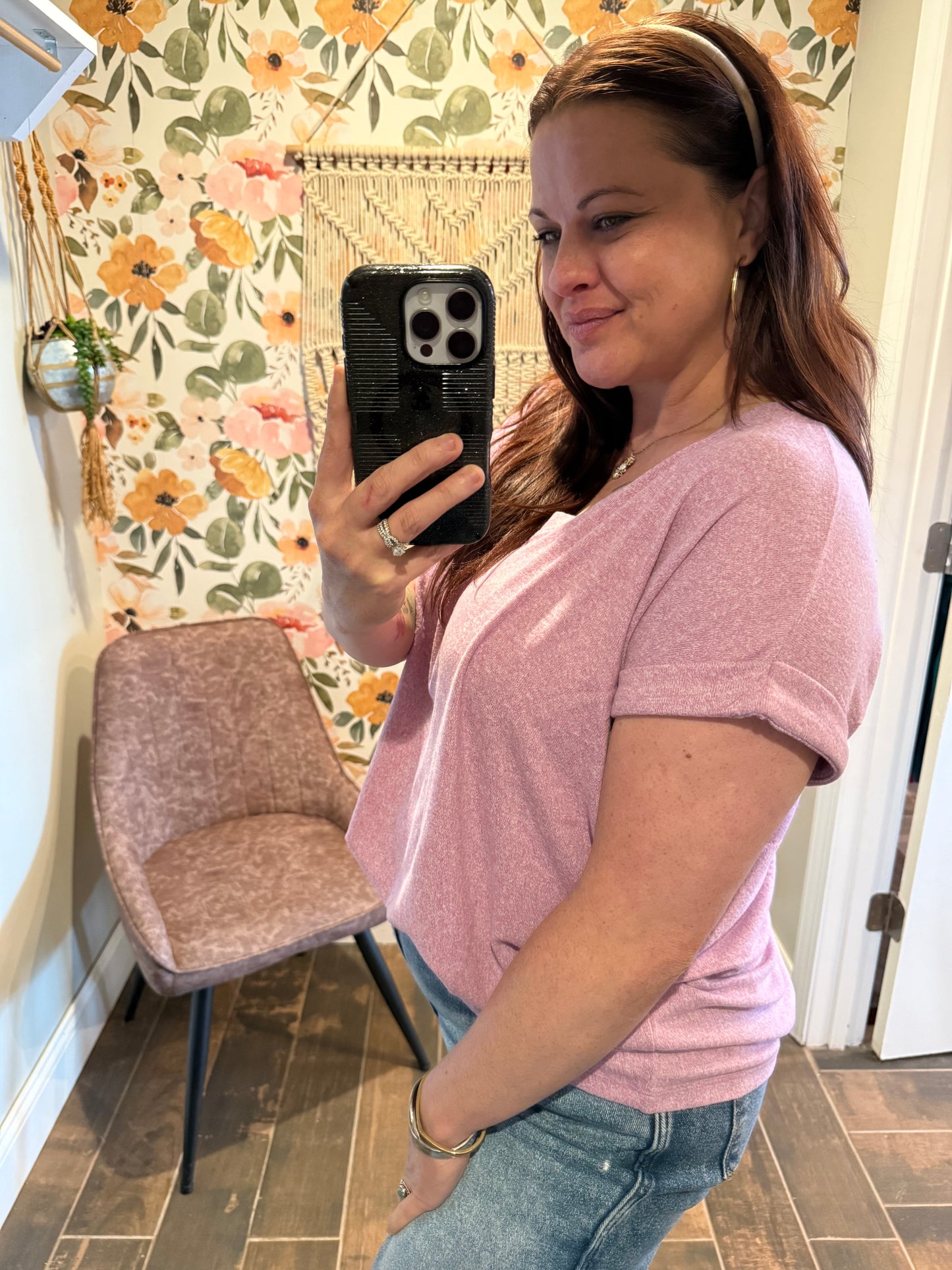 Everyday Essential Soft Tee in Mauve