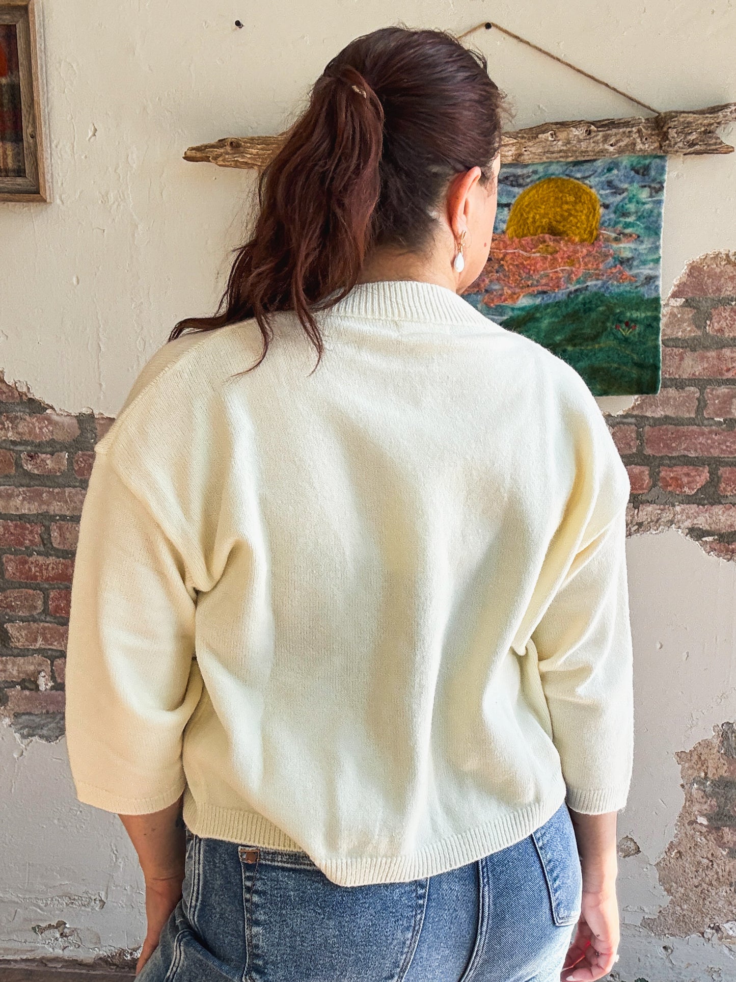 The Emery Cardigan in Cream