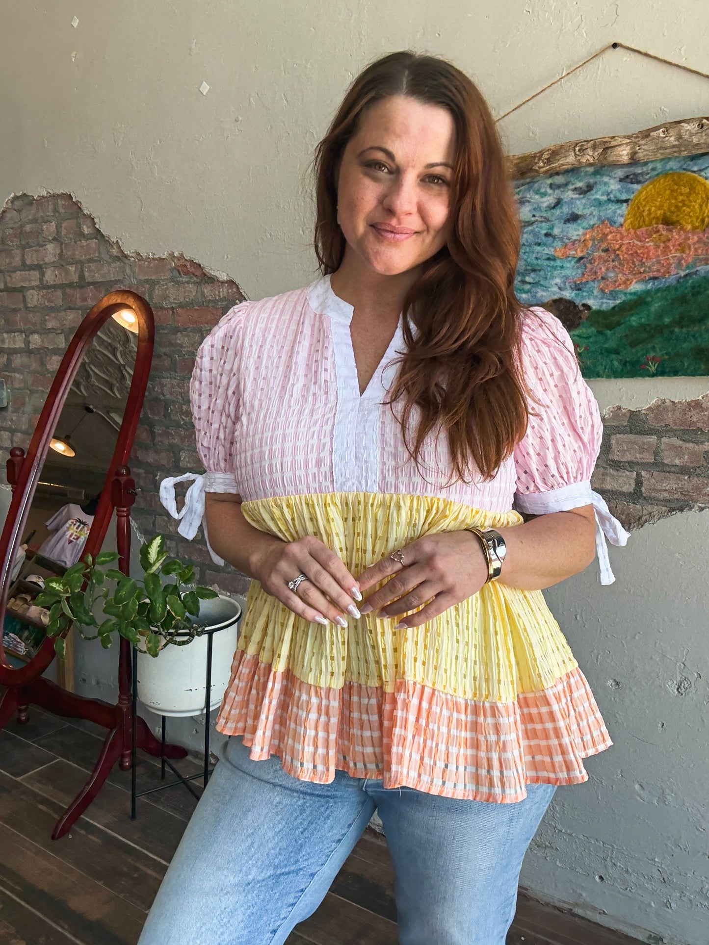 Blushing Sunrise Top