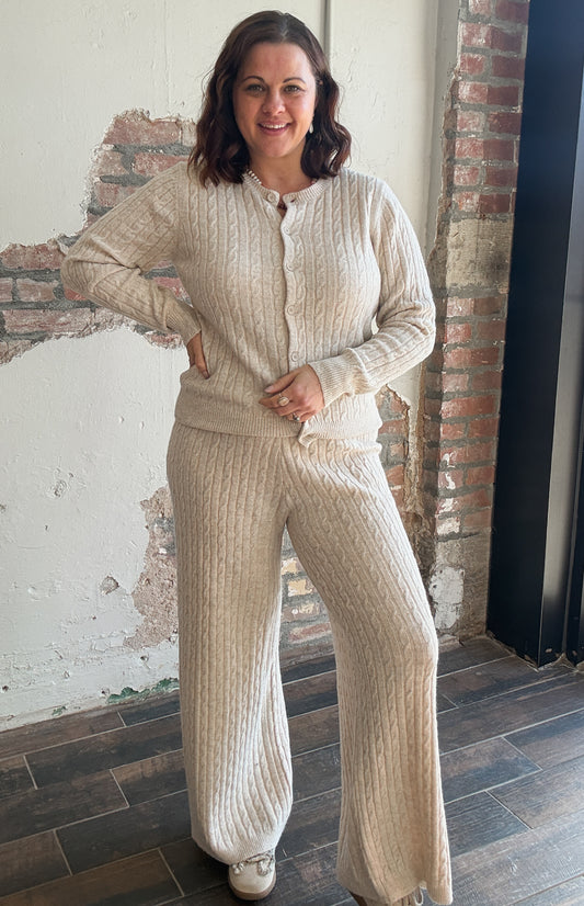 The Weekend Lounge Set in Khaki