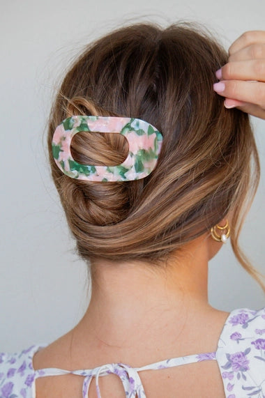 Acetate Claw Clip in Green