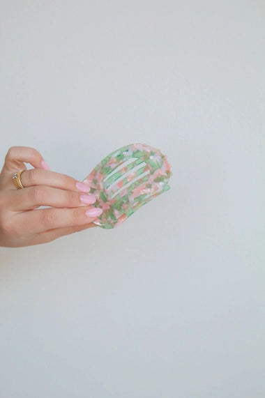 Acetate Claw Clip in Green