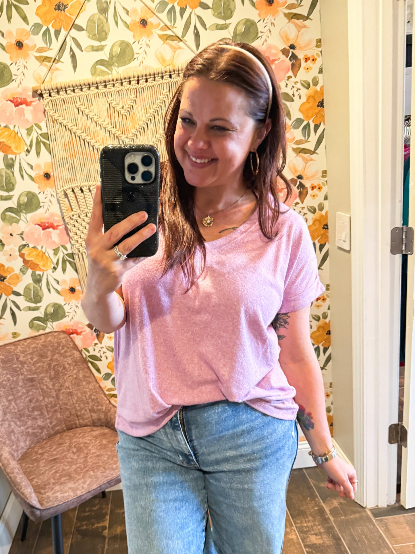 Everyday Essential Soft Tee in Mauve