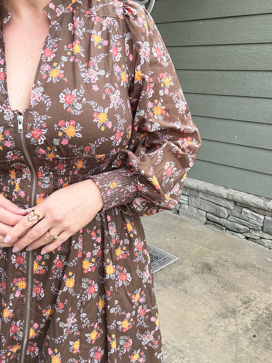 Harvest Bloom Mini Dress