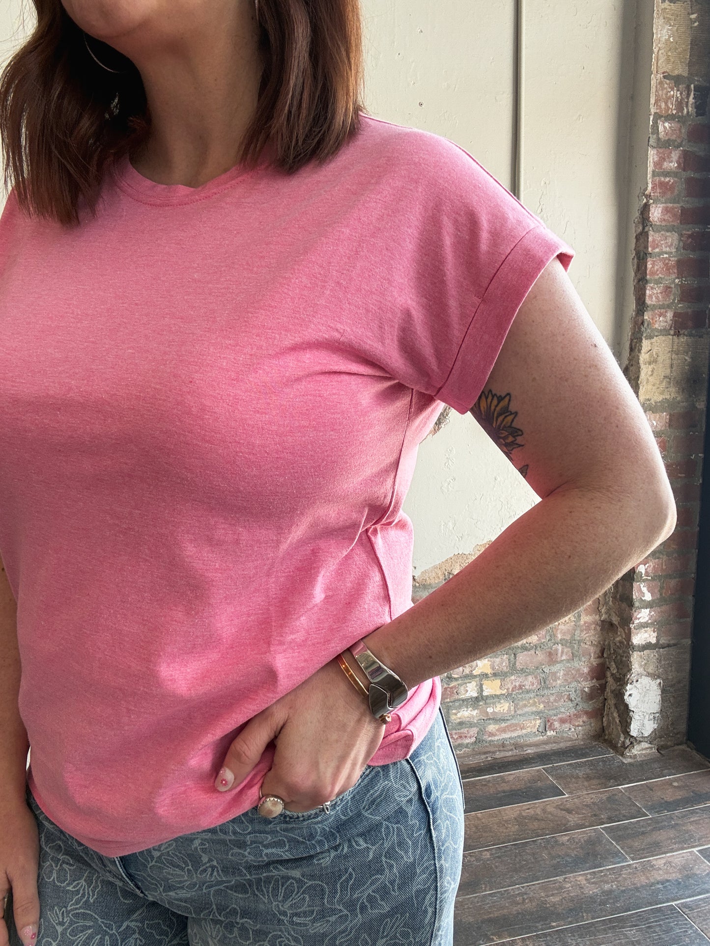 Keep It Classic Everyday Tee in Fuchsia