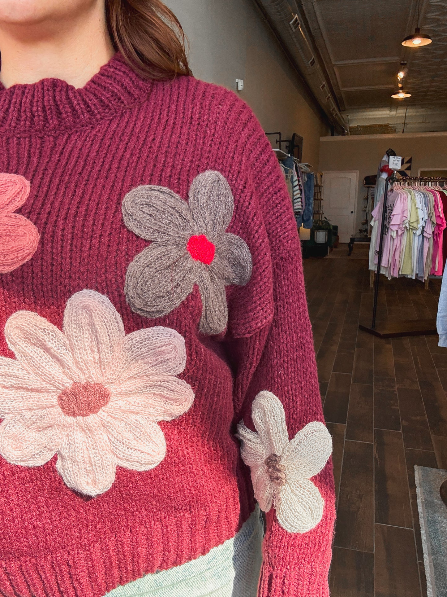 Astoria Chunky Floral Sweater