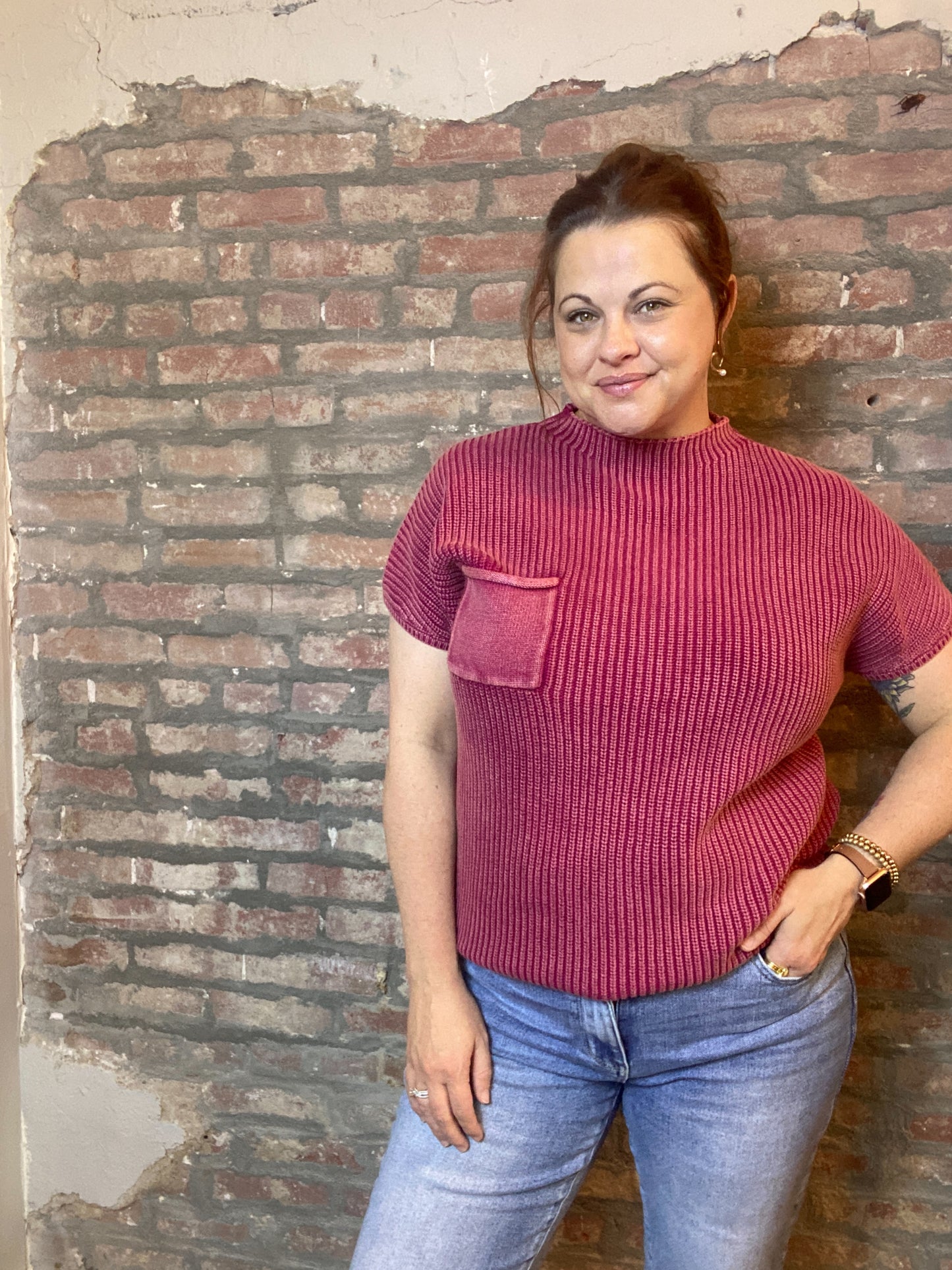 Lucy Mock Neck Sweater