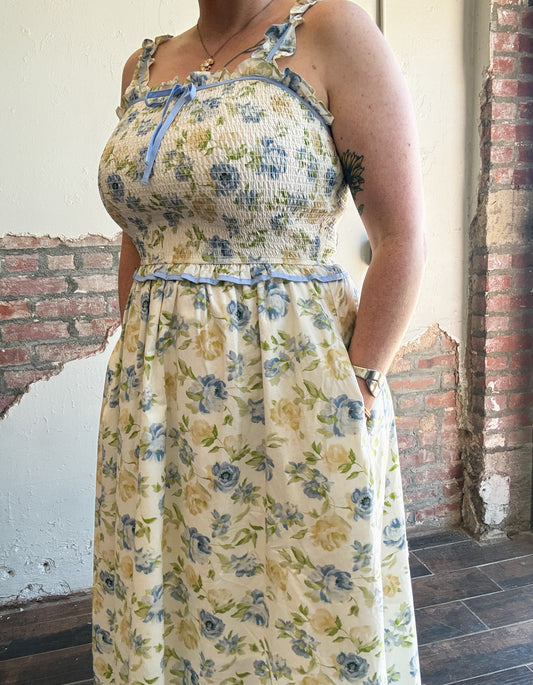Bloom & Bow Smocked Midi Dress