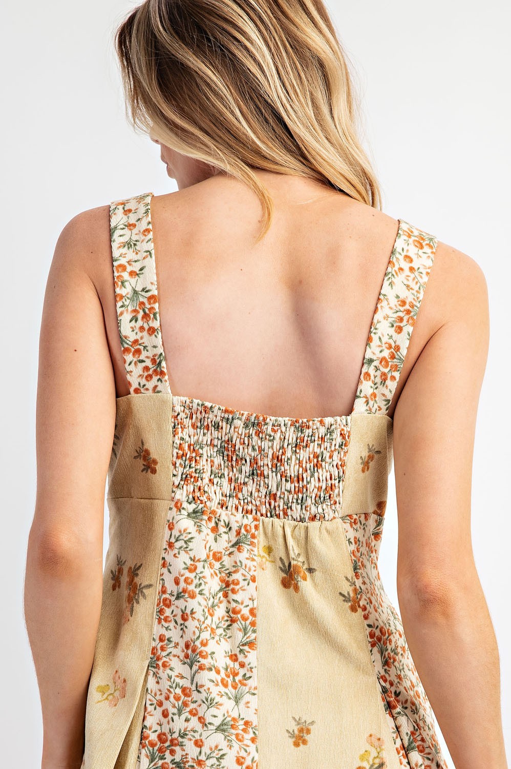 Ivy Floral Corduroy Dress