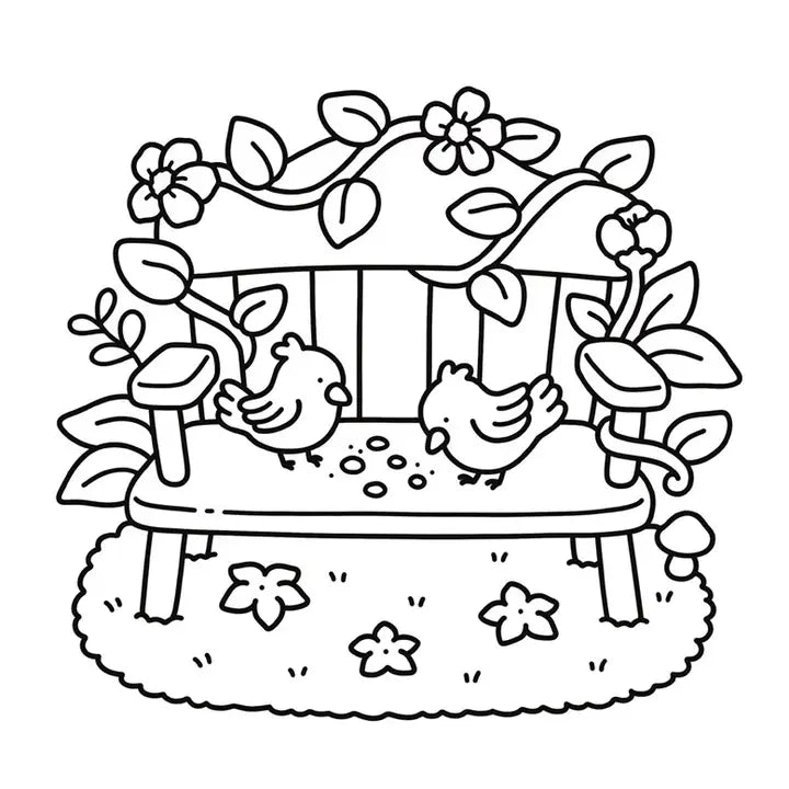 Garden Corners Coloring Book