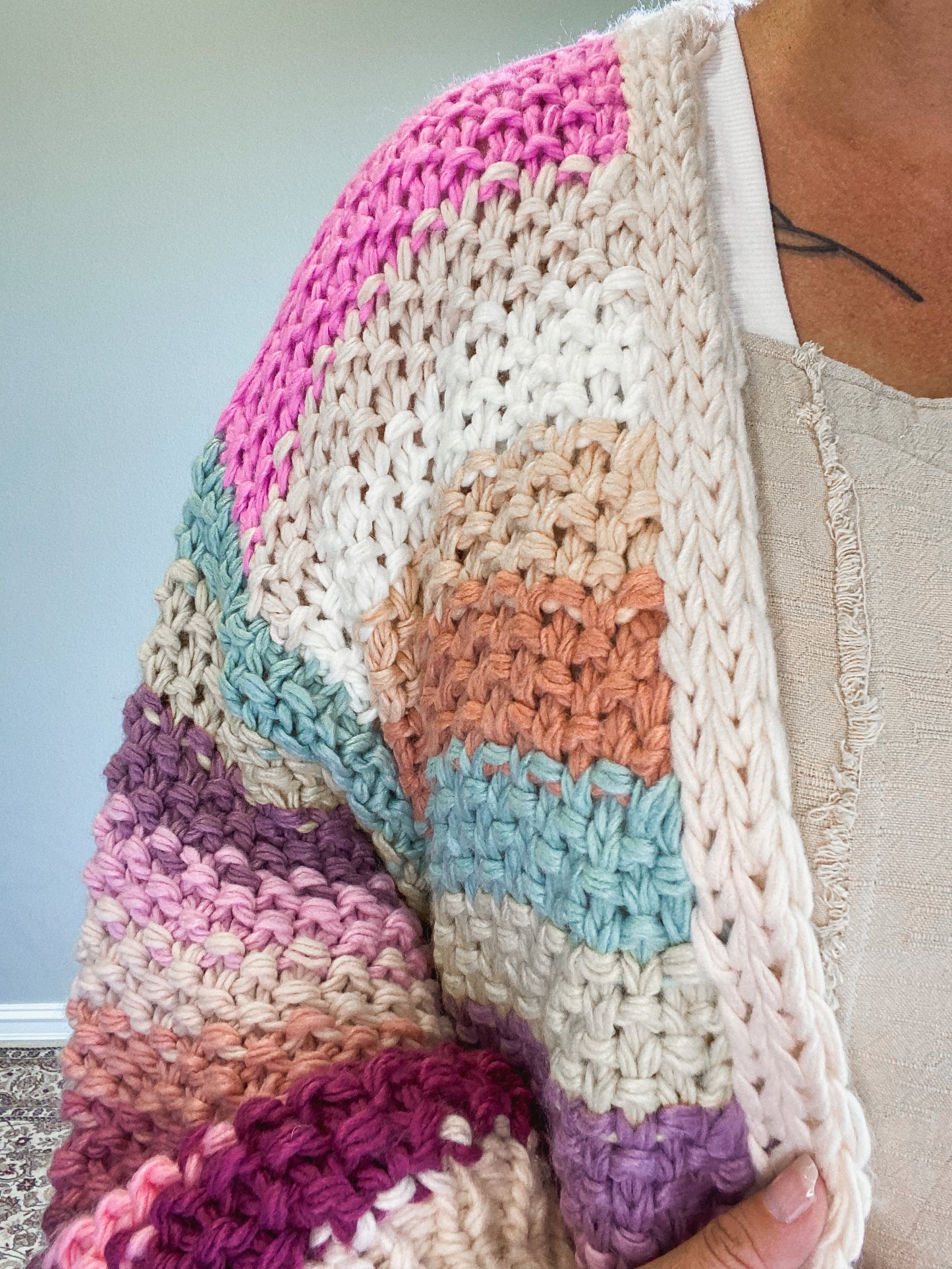 Rainbow Knit Cardigan