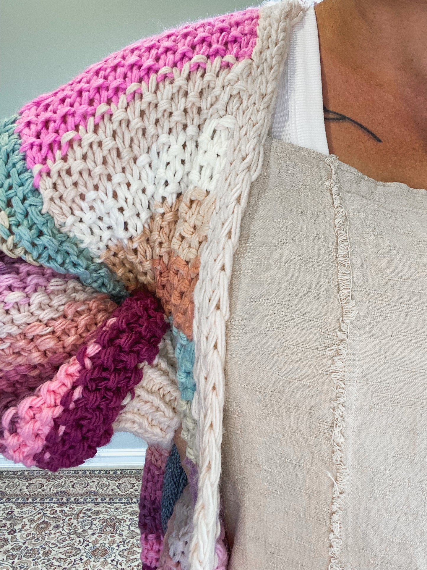 Rainbow Knit Cardigan