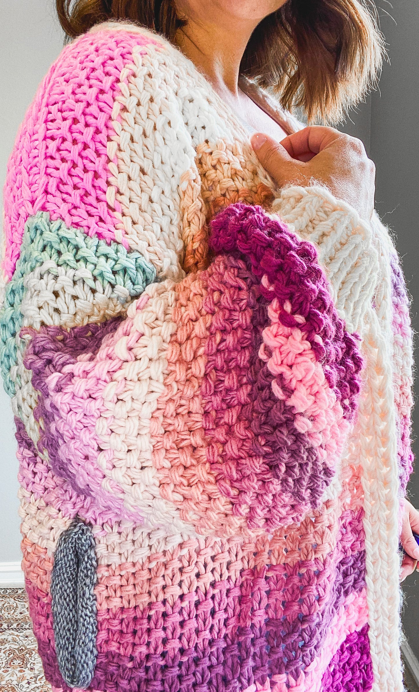 Rainbow Knit Cardigan
