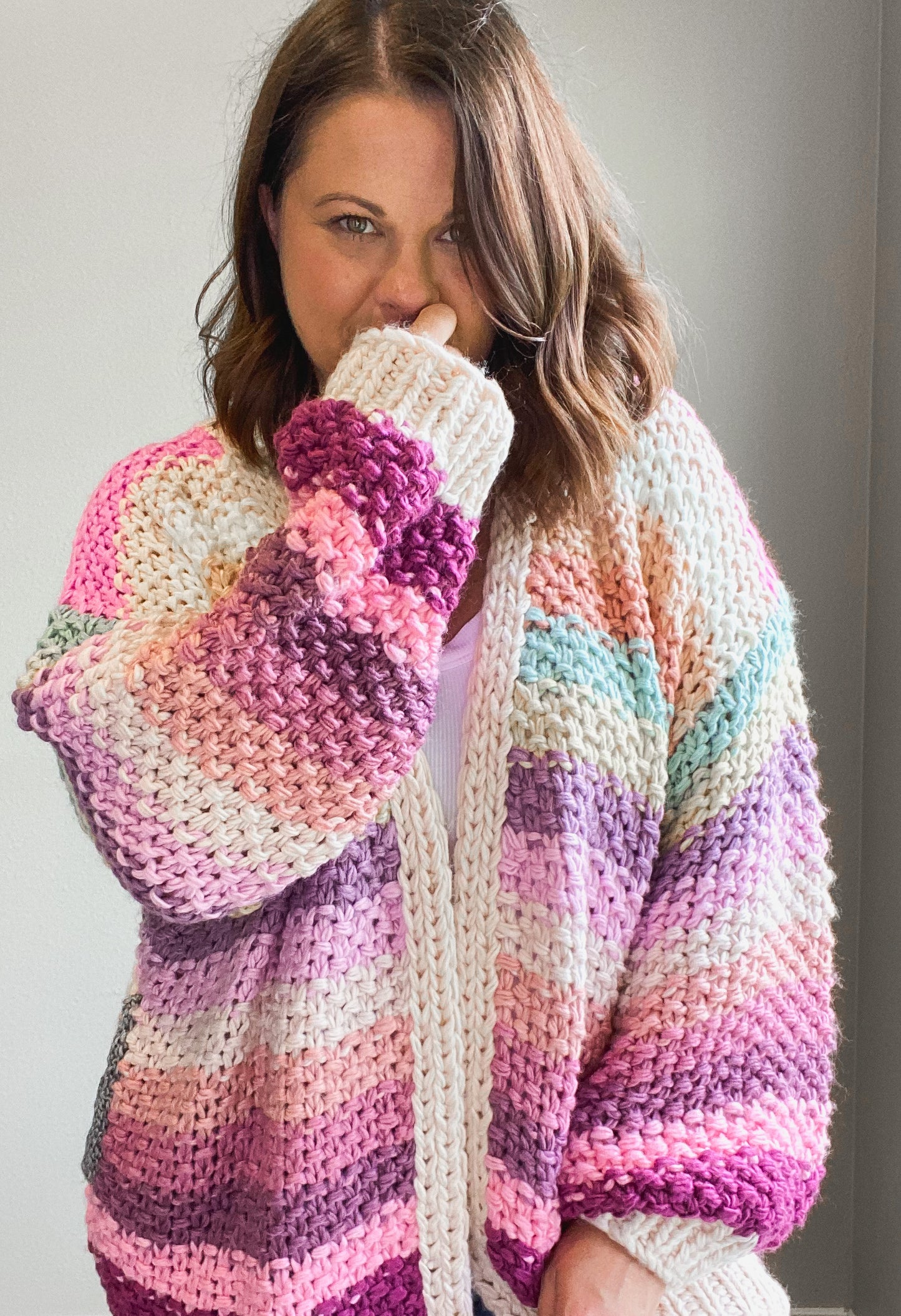 Rainbow Knit Cardigan