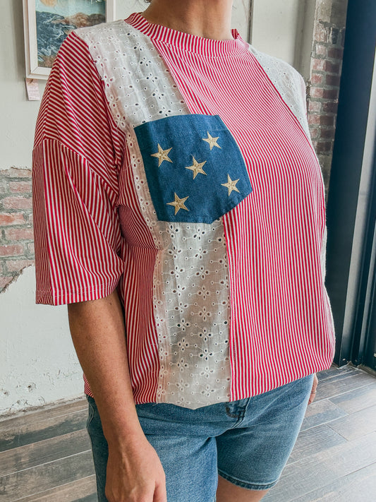 Liberty and Lace Top