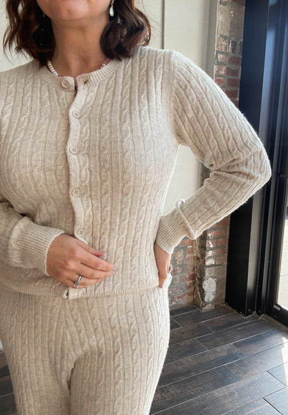 The Weekend Lounge Set in Khaki