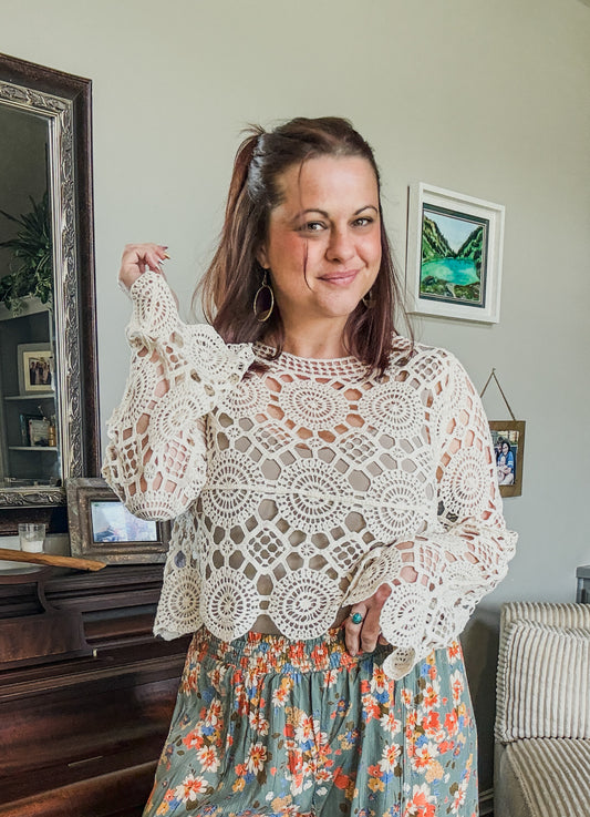 Earth & Sky Crochet Top