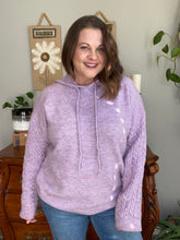 Load image into Gallery viewer, Elle Knit Hoodie (Twotone Lavender)
