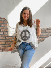 Load image into Gallery viewer, Peace Crochet Top
