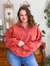 Load image into Gallery viewer, Carmen Reversed Fleece Pullover
