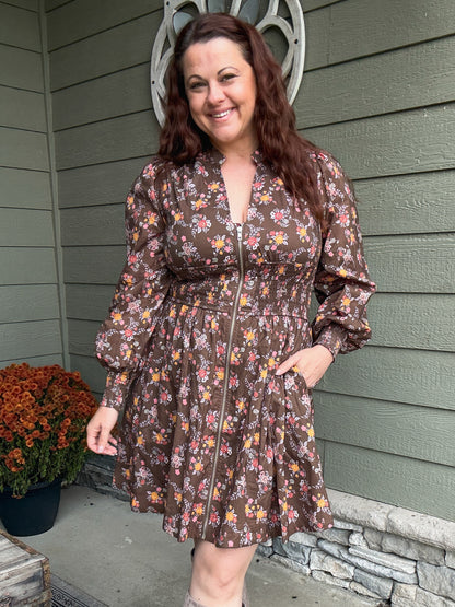 Harvest Bloom Mini Dress