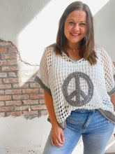 Load image into Gallery viewer, Peace Crochet Top
