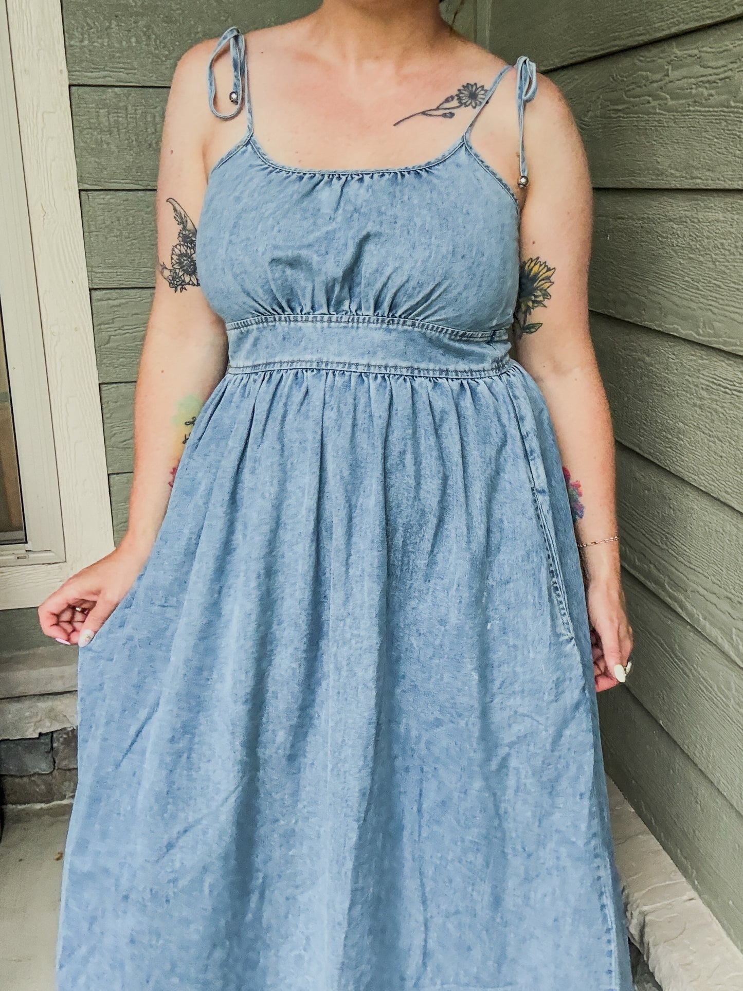 Juneberry Denim Dress