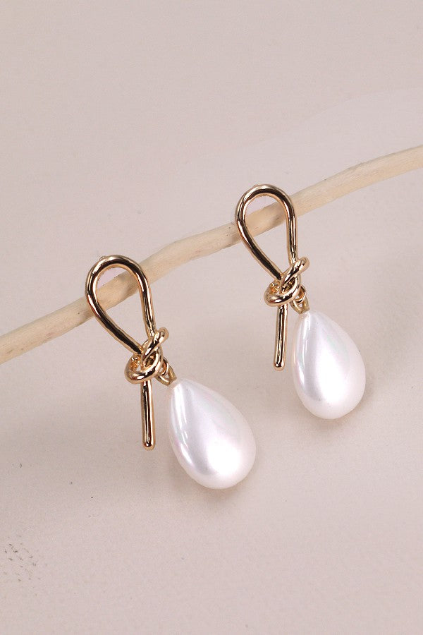 Knot Teardop Earrings