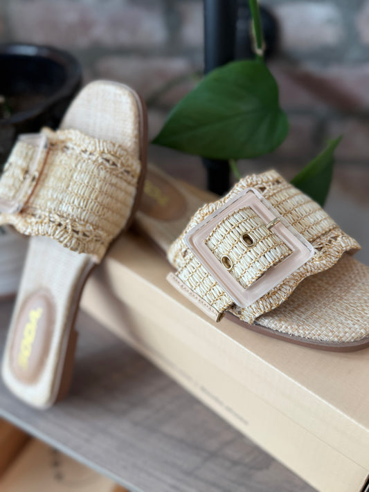 Woven Buckle Sandals