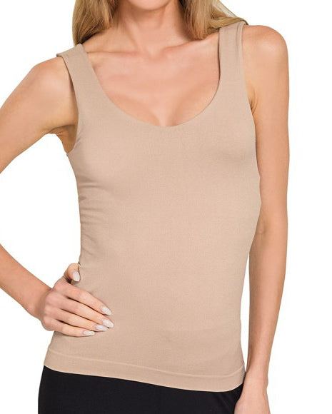 All Day Seamless Tank in Ash Mocha