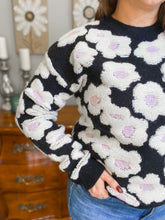 Load image into Gallery viewer, Claire Sherpa Floral Sweater
