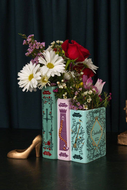 Triple Book Vase, Grimm's Fairy Tales