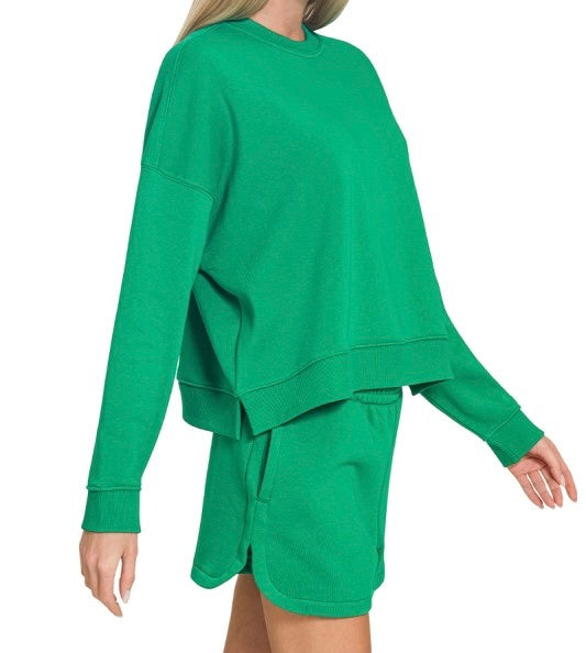 Off Duty Lounge Set in Kelly Green