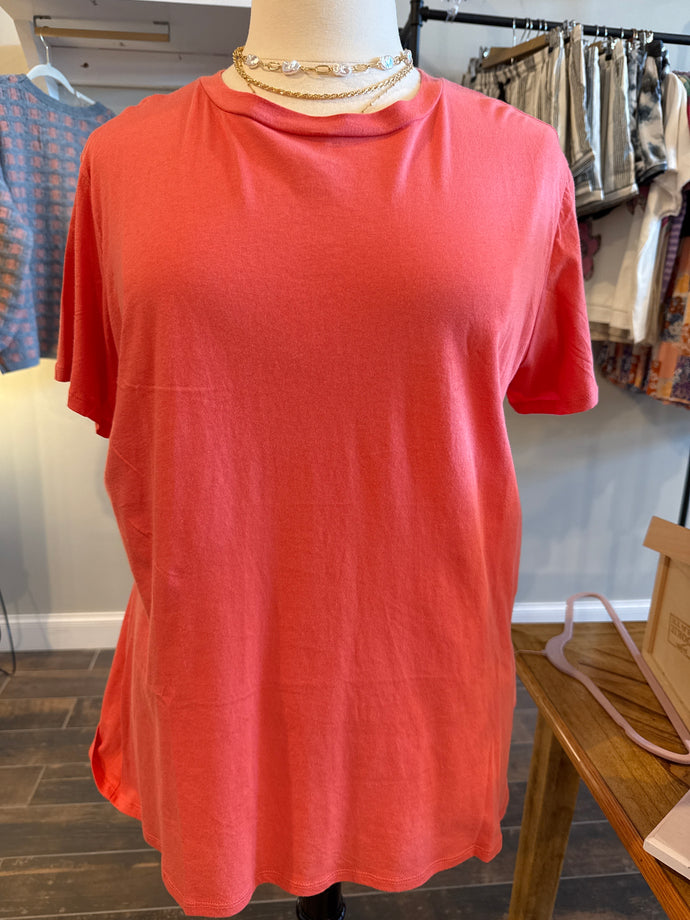 Classic Boyfriend Tee - Plus (Coral)