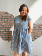 Load image into Gallery viewer, Aria Checkered Denim Dress
