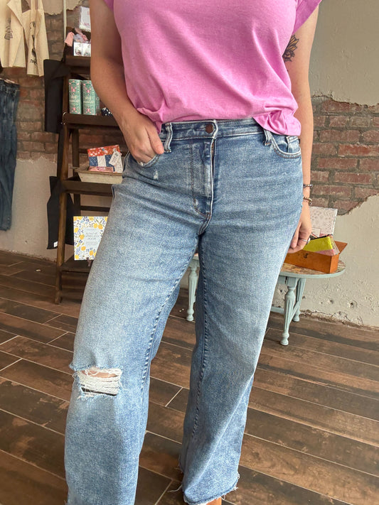 Vintage Wash Wide Leg - Judy Blue