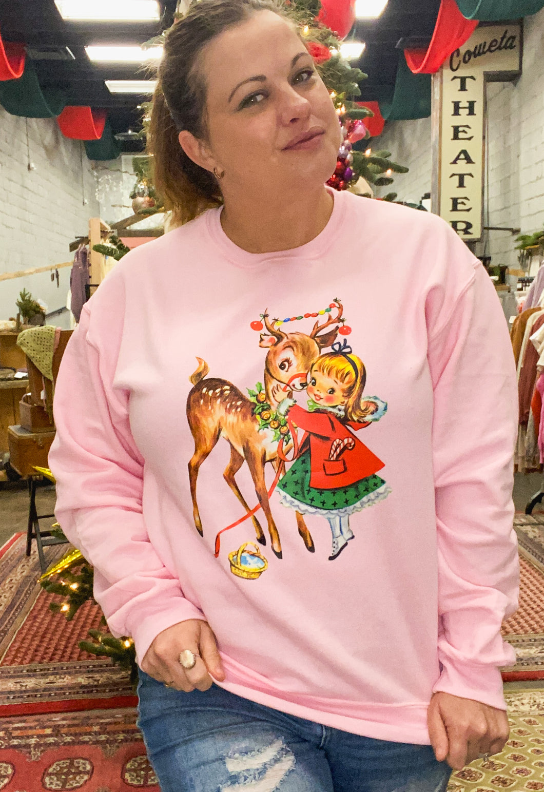 Vintage Reindeer Sweatshirt