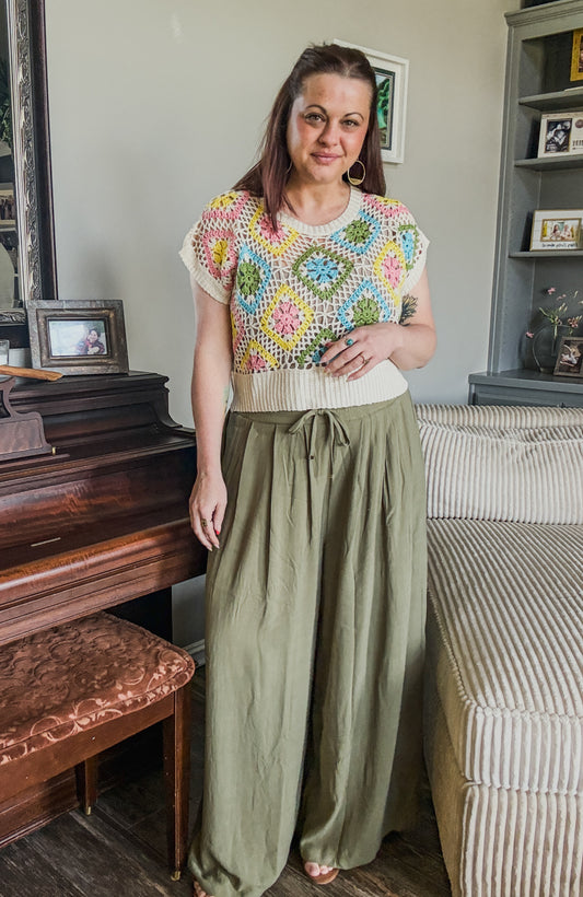 Willow Fern Palazzo Pants