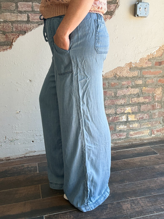 Laid-Back Tencel Pants