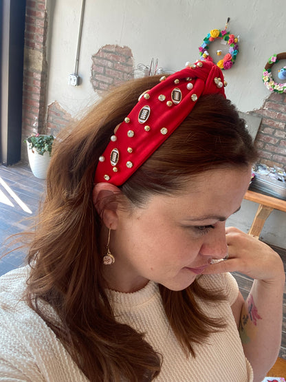 Football Rhinestone Headband