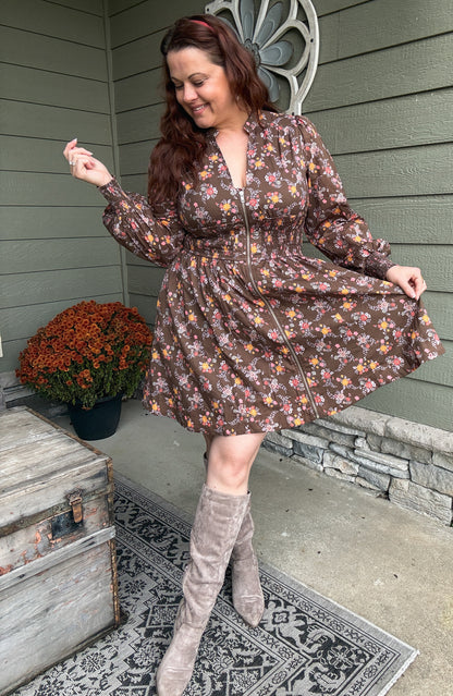 Harvest Bloom Mini Dress