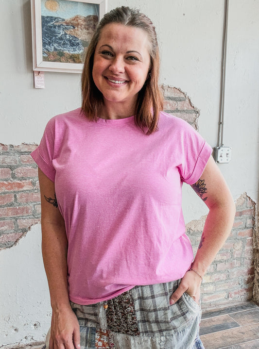 Everyday Basic Tee in Mauve