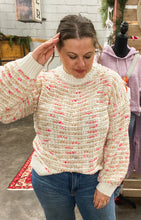 Load image into Gallery viewer, Kendra Tweed Knit Sweater
