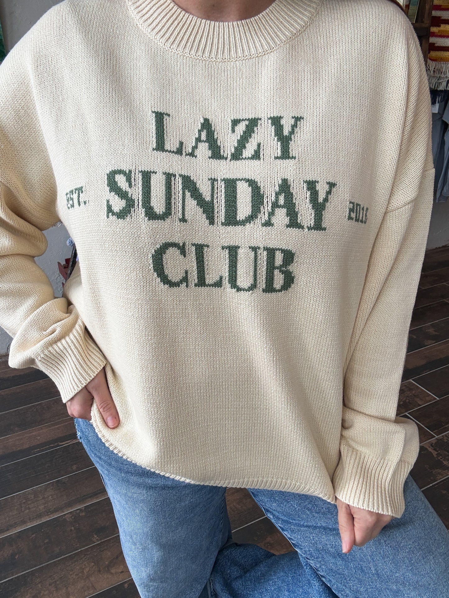 Lazy Sunday Club Sweater